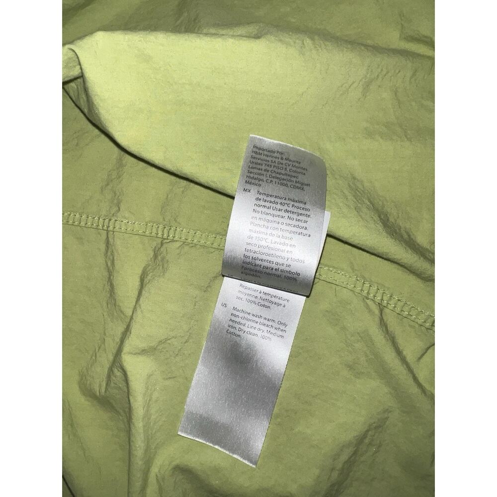 COS Bright Green Shirt Button Up Cotton Size XL Men A003120 - Picture 6 of 10